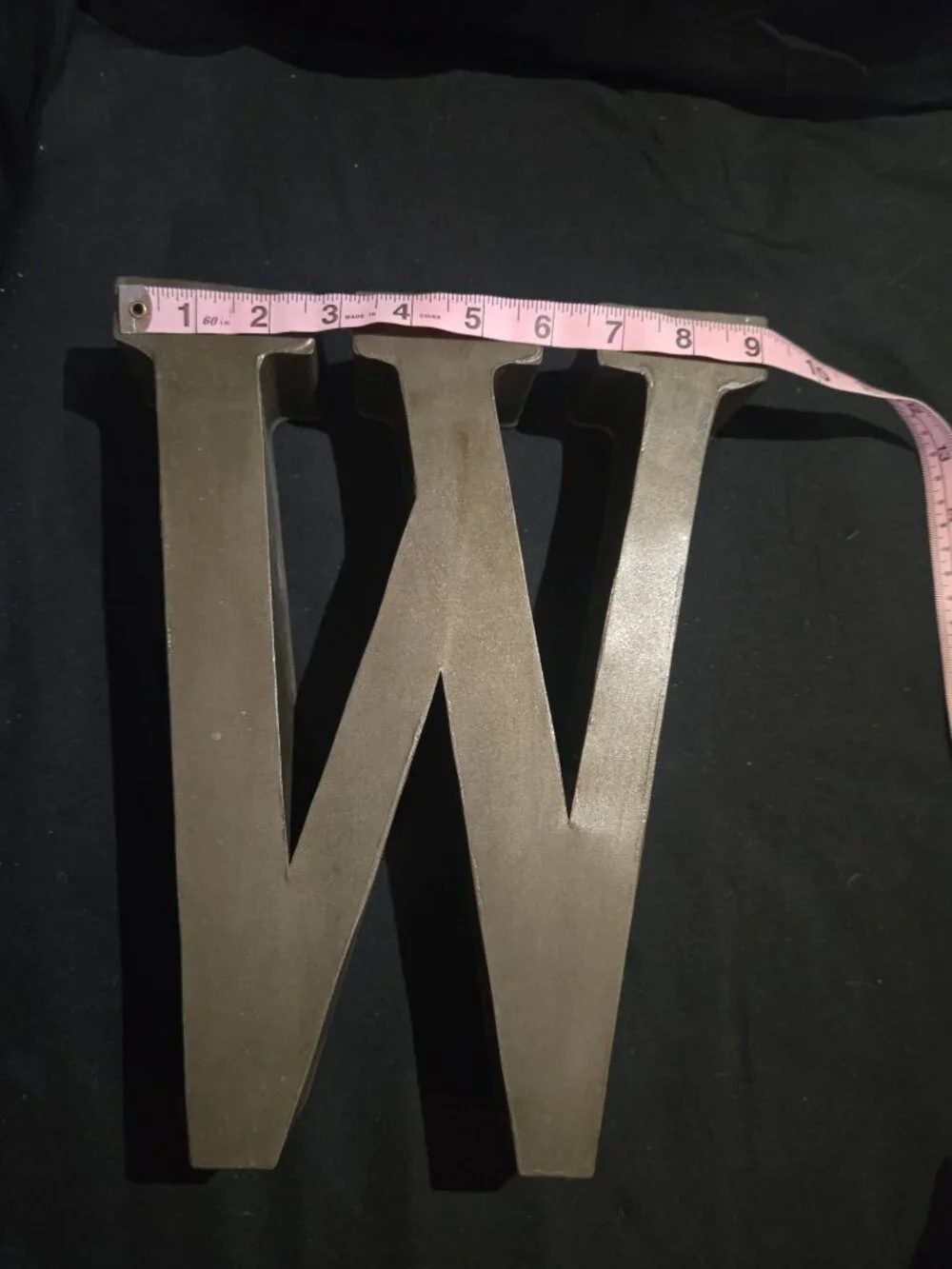 Pottery Barn WASH Metal Wall Letters Bathroom Decor Retired Set of 4